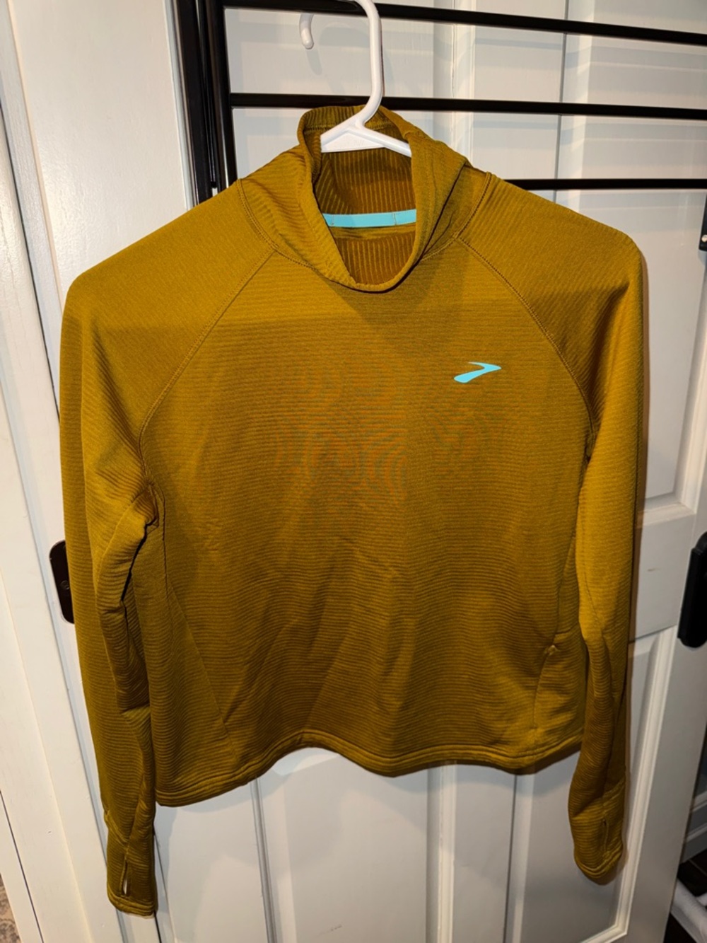 Brooks Mustard Olive Turtleneck Pullover